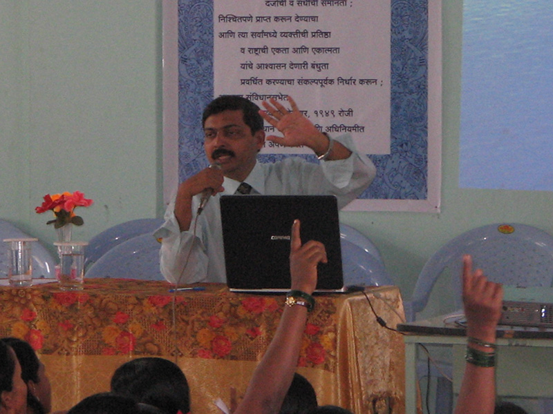 Dr. Rupesh Dhuri conducting Stress-management workshop